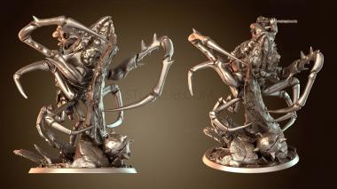 3D model Goblin Spider Monk Mounted Mystic (STL)