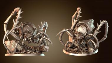 3D model Goblin Spider Monk Saddled (STL)