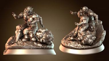 3D model Goku Piccolo Jr Kokun Duo (STL)