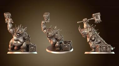 3D model Gold Afflicted Demon Possessed (STL)