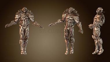 3D model Golem Earth Fire Hybrid (STL)