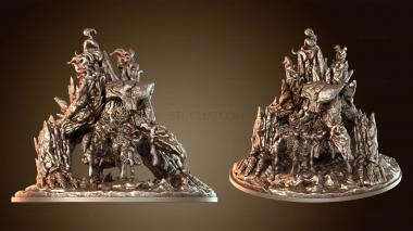 3D model Golem Fire Elemental (STL)