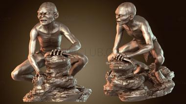 3D model Gollum Rock Perched (STL)