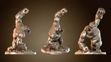 3D мадэль Горилла-злодей-монстр (STL)