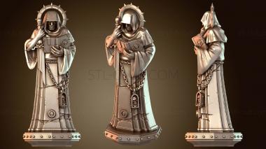 3D мадэль Таинственная готическая статуя в капюшоне (STL)