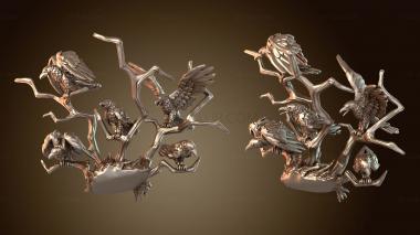 3D мадэль Gravehaunt Вампиры Беллинда Рейвенай Некро Птицы (STL)