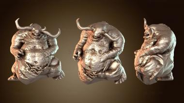 3D мадэль Великий один Нургл демоны желудок (STL)