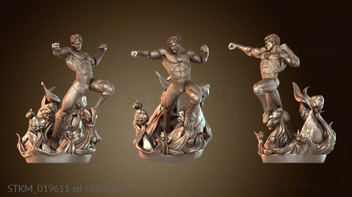 Green Lantern Corps Diorama rocks and energy