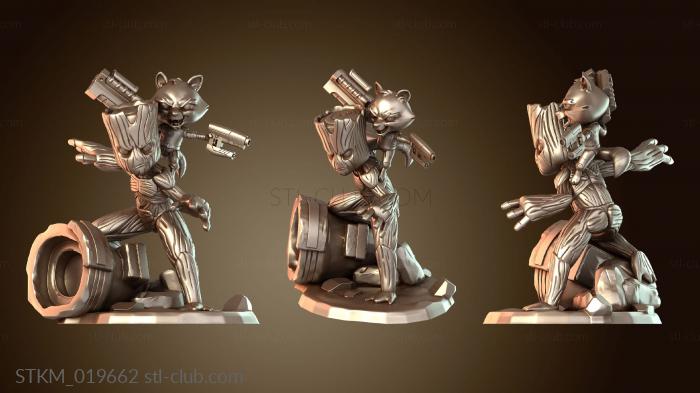 Статуэтки герои, монстры и демоны Groot And Rocket