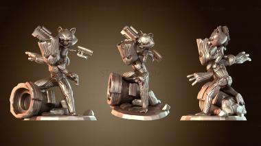3D model Groot And Rocket (STL)