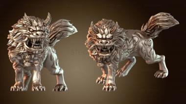 3D model Guardian Fu Dog (STL)