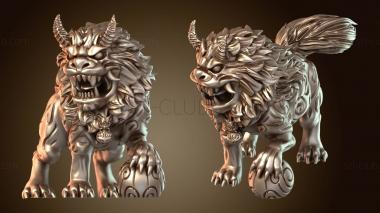 3D model Guardian Fu Dog Ball (STL)