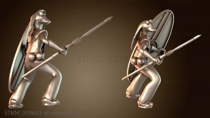 Статуэтки герои, монстры и демоны Gungans militia warrior