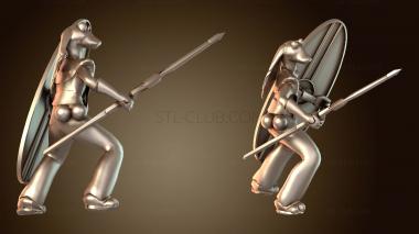 3D model Gungans militia warrior (STL)