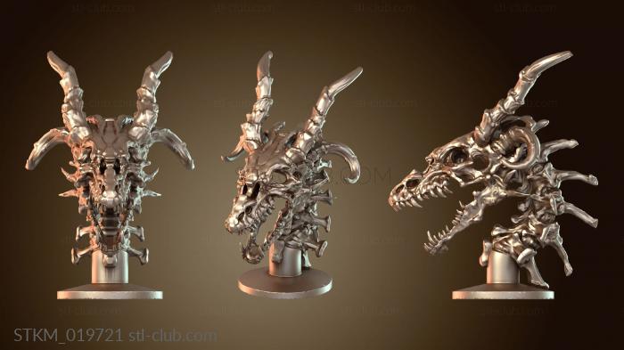 Статуэтки герои, монстры и демоны Halloween Dragon Skull open jaw