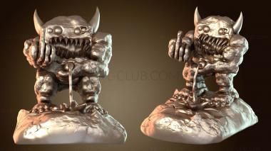 3D модель Счастливого Хэллоуина, Маленький Дьявол NSFW (STL)