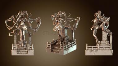 3D model Hatsune miku Bangs (STL)