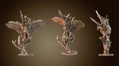 3D model Hawk rider hero (STL)