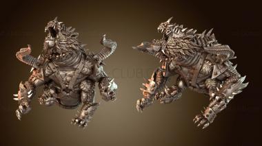 3D model Hordes Wrath Planet Grumlak Riders beast (STL)