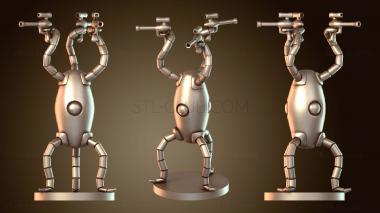 3D model Horror Alien Robot with Blasters (STL)