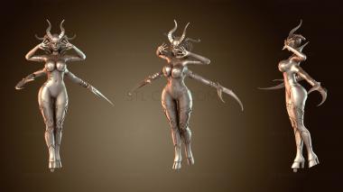 3D мадэль Инанна Легендарная Королева Демонов (STL)