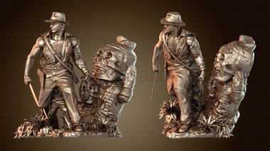 3D model Indiana Jones and Bust (STL)