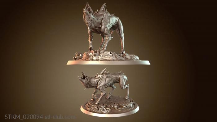 Статуэтки герои, монстры и демоны Infernum Dog Howl Bare