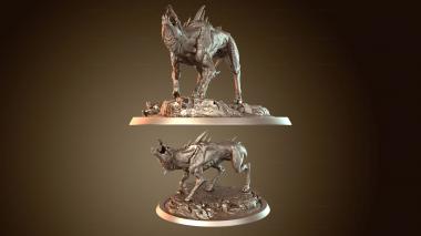 3D model Infernum Dog Howl Bare (STL)