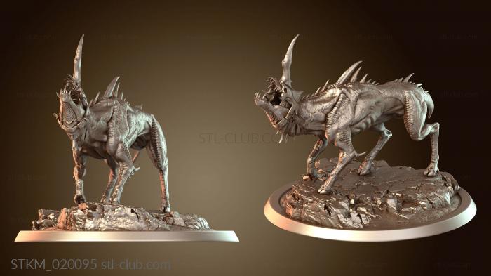 Статуэтки герои, монстры и демоны Infernum Dog Howl Plate