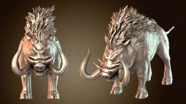 3D model Infested Woodlands Forest Boar Standing (STL)