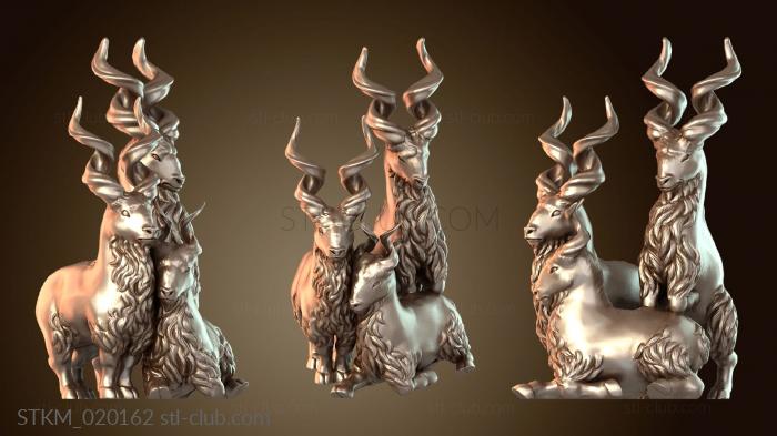 Статуэтки герои, монстры и демоны Козы цвета слоновой кости