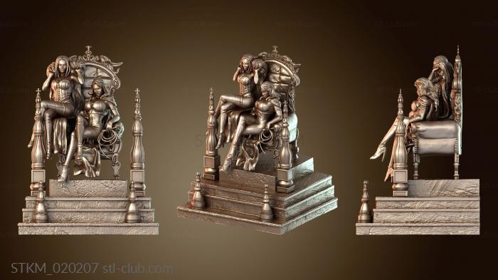 Статуэтки герои, монстры и демоны Джин Грей и Эмма Фрост Бакуло