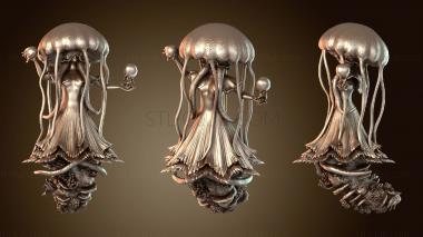 3D model Jellyfish Mermaid Meditation (STL)