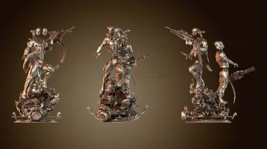 3D model Jhon Stewart Green Lantern Diorama Xpose (STL)