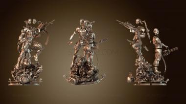 3D модель Джон Стюарт Диорама Зелёного Фонаря (STL)