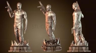 3D model John Mc Clane Statue (STL)