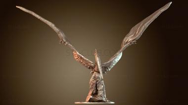 3D model Jurassic Quetzalcoatlus Flying (STL)