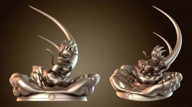 3D model Kid Goku Bley Marin Chest (STL)