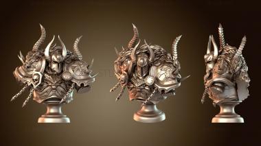 3D model Knight Bust (STL)