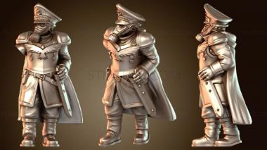 3D model Krieg Commissar Lord Kriegwith Hat Ko Determined (STL)