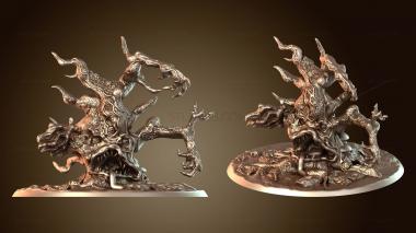 3D model Laughingskulls Demon Tree with Three Eyes Polys (STL)