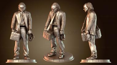 3D модель Леджер Банк Грабитель Джокер Назад (STL)