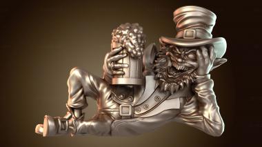 3D model Leprechaun Laying (STL)
