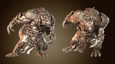 3D model Lizard Greater DB Tverse (STL)
