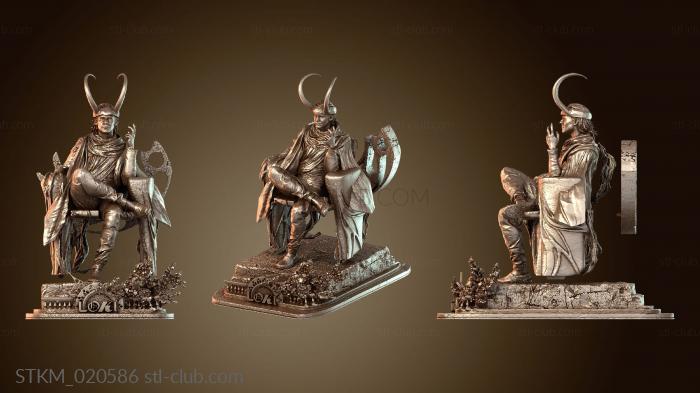 Статуэтки герои, монстры и демоны Loki Throne Bust Shadowed Essence