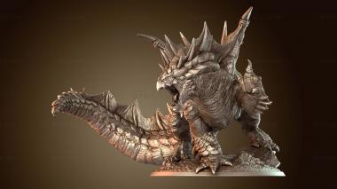 3D мадэль Лорд или Коричневый Дракон Взрослый (STL)