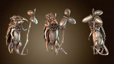 3D model Lord the Mouse Stick Shaman (STL)