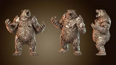 3D model Mad Mage Experiment Cormah Shazan Bear (STL)