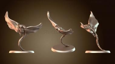 3D model Manta Cave Bat Simple Winged (STL)