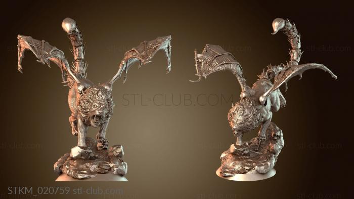 Статуэтки герои, монстры и демоны Мантикора Благородная